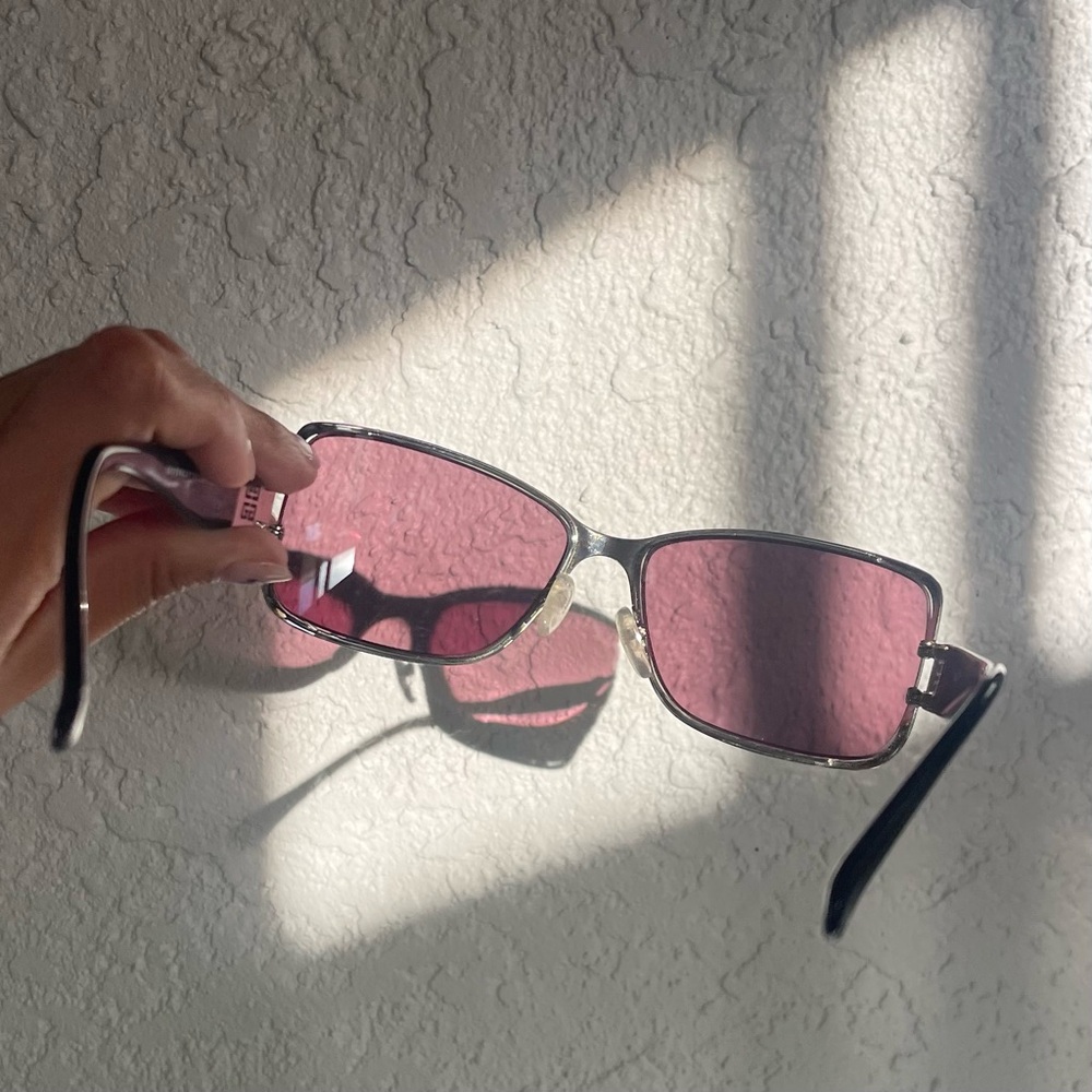 Givenchy Vintage Silver & Black Sunglasses SGV248 - Picture 8 of 9